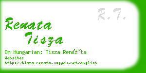 renata tisza business card